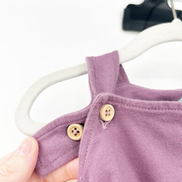 Elephant Moon Baby Girls Organic Cotton Button‎ Back Dungaree One Piece 6-12M - Picture 4 of 8